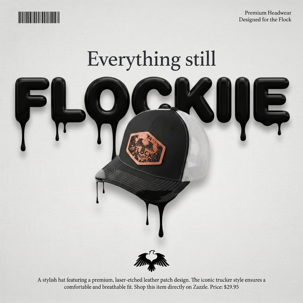Flock Leather Patch Hat