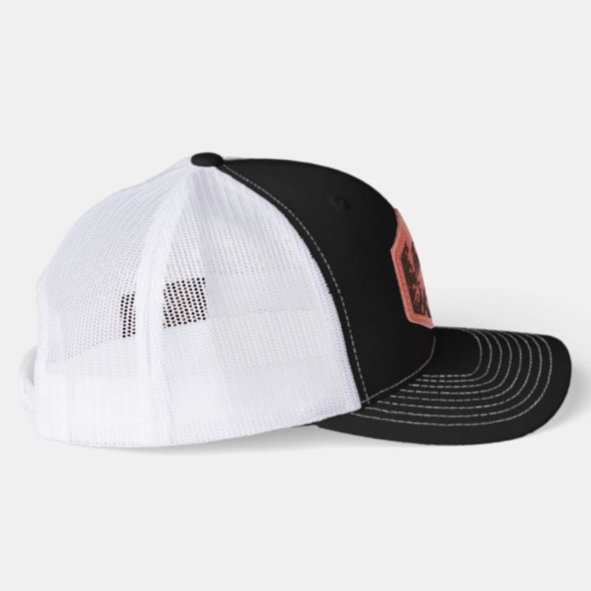Flock Leather Patch Hat