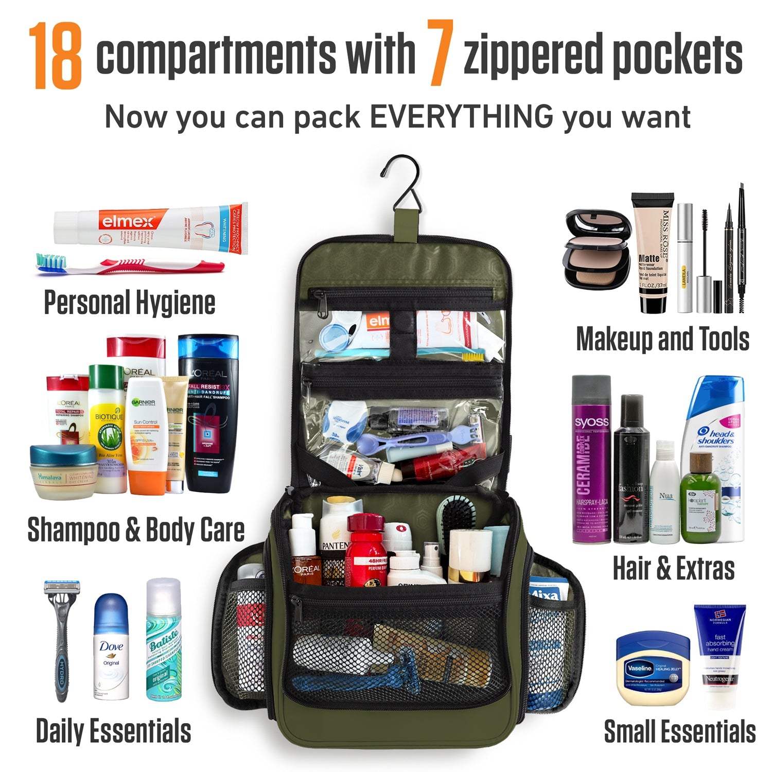 Hanging Travel Toiletry Bag