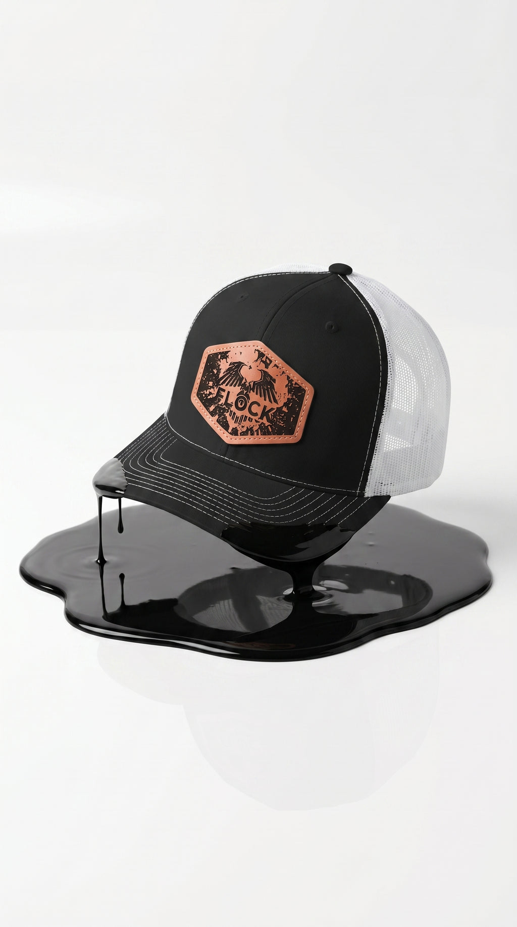 Flock Leather Patch Hat